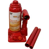 Bricoferr Hydraulischer Wagenheber 2T - Höhenverstellbar von 158 bis 308 mm