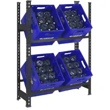 Simon Rack Simonrack Simonbottle Getränkekistenregal Bottleclick (H x B x T: 100 x 80 x 30 cm, Traglast Einlegeboden: 100 kg, Anzahl Böden: 2 Stk., Stecken, Anthrazit)