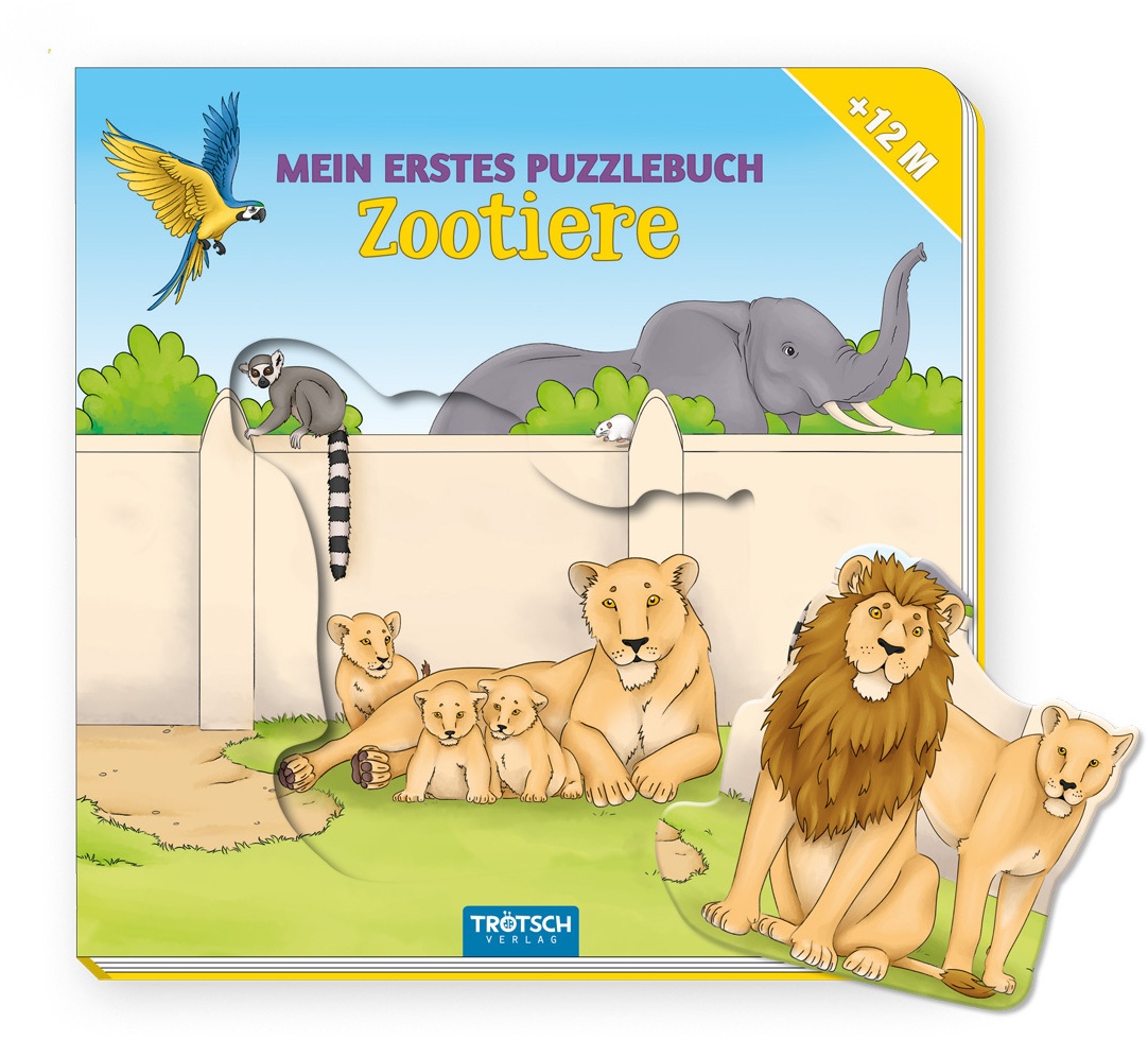 Trötsch Pappenbuch Mein Erstes Puzzlebuch Zootiere - Trötsch Verlag GmbH & Co. KG  Pappband