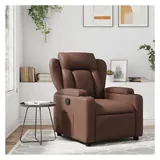 vidaXL Relaxsessel Kunstleder 55,1 x 100 x 73,1 cm Braun mit verstellbarer Rückenlehne