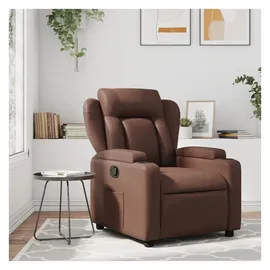 vidaXL Relaxsessel Kunstleder 55,1 x 100 x 73,1 cm Braun mit verstellbarer Rückenlehne