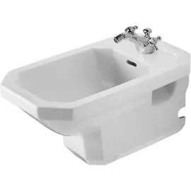 Duravit 1930 Wand-Bidet mit Überlauf, mit Hahnlochbank, 0266100000