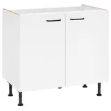 OPTIFIT Spülenschrank »Elga«, mit Soft-Close-Funktion, höhenverstellbaren Füßen, Breite 90 cm weiß