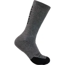 CARHARTT Force Logo Crew, Socken 3er-Pack - Dunkelgrau - XL
