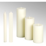 Lambert Kerze zylindrisch elfenbein 2er-Pack