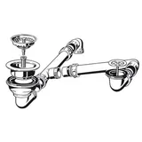 Villeroy & Boch Ablaufgarnitur 82140061 Edelstahl  Verchromt