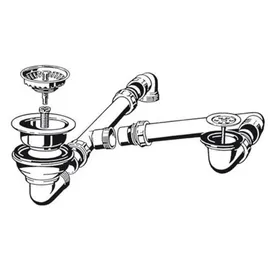 Villeroy & Boch Ablaufgarnitur 82140061 Edelstahl  Verchromt