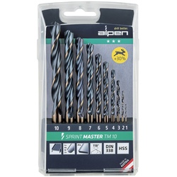 Spiralbohrersatz 1 - 10 HSS, flexibel , 10-teilig , Sprint Master TM10
