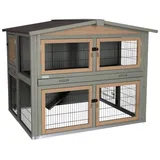 Kerbl Pet Nagerstall Suite, 134x115x111 cm, Kaninchenstall, Hasenstall, Holz, Kaninchen, Hasen