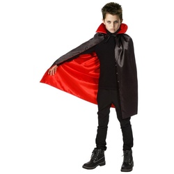 thetru Kostüm Dracula Cape für Kinder, Vampirumhang für kleine Beißer schwarz