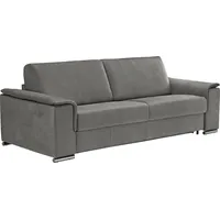 Egoitaliano Schlafsofa »Cecilia, modern & elegant, erstklassiger Sitzkomfort, Dauerschläfer«, inkl. Matratze und hochwertigem Metallbettrahmen, toller Schlafkomfort grau