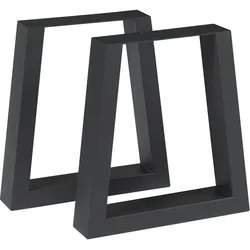 Tischgestell 2er Set Marstal 42x40cm Schwarz