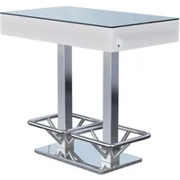 GGM Möbel LED Club Stehtisch | B:T:H 120 x 70 x 121 cm | RGB | Akku | LED Club Bartisch