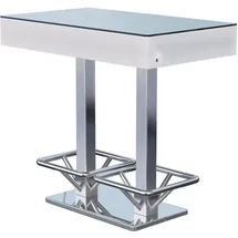 GGM Möbel LED Club Stehtisch | B:T:H 120 x 70 x 121 cm | RGB | Akku | LED Club Bartisch
