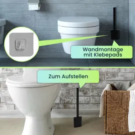 casativo WC-Bürste 2er Set Schwarz/Grau