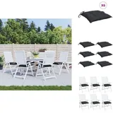 Palettenkissen 6 Stk. Schwarz 50x50x7 Cm Oxford-gewebe - Sitzkissen - Palettenkissen - Gartenkissen - Terrassekissen - Outdoorkissen