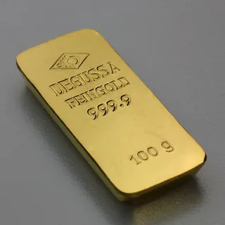 Goldbarren 100g DEGUSSA (alte Form)