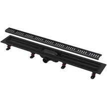 Alca Duschrinne APZ10BLACK Simple Schwarz Matt Kunststoff Apz10black-750m