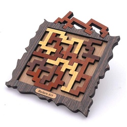 ROMBOL Denkspiele Spiel, Legespiel MODERN ART - interessantes Puzzle