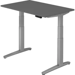 bümö elektrisch höhenverstellbarer Schreibtisch 120x80 cm mit Memory-Steuerung - Design Schreibtisch höhenverstellbar elektrisch, elektrischer