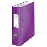 Leitz 180°, A4, 8 cm Rückenbreite, laminierte Graupappe, Violett, WOW Serie, Design kann variieren, 10050062