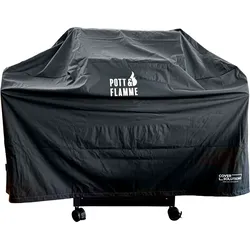 Abdeckhaube Gasgrill Gr. XL schwarz  inkl. Druck "Pott & Flamme"
