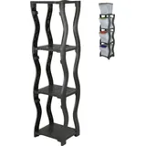 GarPet Lagerregal Kunststoff 3 und 4 schwarz