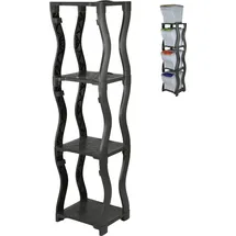 GarPet Lagerregal Kunststoff 3 und 4 schwarz