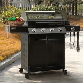 Royal Gourmet 4+1 Brenner Gasgrill schwarz