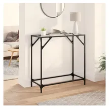 vidaXL Konsolentisch mit Glasplatte 80x35x81 cm transparent