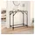 vidaXL Konsolentisch mit Glasplatte 80x35x81 cm transparent