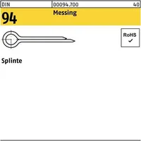 Industrial Quality Supplies DIN 94/ISO 1234 Splinte Messing 5