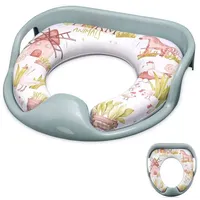 Lorelli Toilettensitz weich, Handgriffe, gepolstertes Sitzkissen, Spritzschutz grün