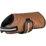 Knuffelwuff Hundemantel Funktionstextil reflektierend 40cm Braun