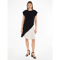 Tommy Hilfiger Blusenkleid »VISCOSE BLOCKED KNEE DRESS«, Gr. 46 N-Gr, Black/_Calico_Colorblocked, , 42655750-46 N-Gr