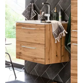 WELLTIME Waschbeckenunterschrank Soria 60 x 14 x 48 cm Eichefarben