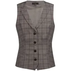 Damen Gastro Weste Glencheck "1715" - L - Rot