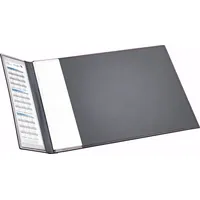 Läufer Tischaufsatz Schreibunterlage Ambiente Concerto Leder 45x65cm schwarz, pinke Zierna schwarz