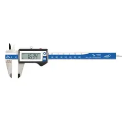 Helios Preisser Digitaler Taschenmessschieber IP 67 eckiges Tiefenmaß 200 x 50 mm IW