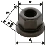 AMF Sechskantmutter DIN 6331 M 18 x 2,5 Stahl blank geschmiedet