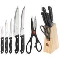 Neuetischkultur Messer-Set 7-teilig im Holzblock neuetischkultur