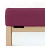 schlafgut Soft Contact 120 x 200 - 130 x 200 cm purple deep