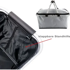 Cepewa Einkaufskorb grau 30 L