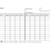 RNK Lager-Kontrollkarten 11556 weiß 100 Stück