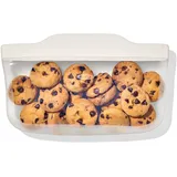 Oxo Good Grips wiederverwendbarer Silikonbeutel – Snackbeutel (335 ml) – Hafer