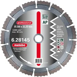 Metabo Diamant-Trennscheibe professional AP / Abrasiv - 628141000