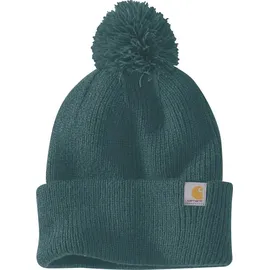 CARHARTT Knit Pom-pom Hut - Greenstone - One Size
