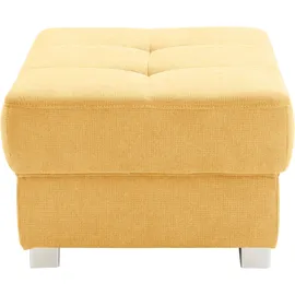 sit&more Hocker Santorini Luxus-Microfaser 99 x 41 x 65 cm Gelb