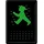 Nostalgic-Art Retro Blechpostkarte, 10 x 14 cm, Ampelmann grün – Souvenir & Geschenk-Idee, Original Lizenzprodukt (OLP), Postkarte aus Metall, Mini-Blechschild als Grußkarte