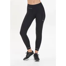 Endurance Funktionstights "THADEA POCKET XQL", Damen, Gr. 36, EURO-Größen, schwarz, 72% Polyamid, 28% Elasthan, bedruckt, unifarben, lang, Hosen, mit praktischer Handy-Seitentasche